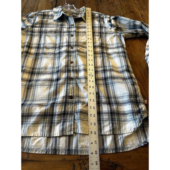 Carhartt Women’s Plaid Button Up Shirt Size Medium Folklore Camping Outdoor Work - Picture 9 of 11